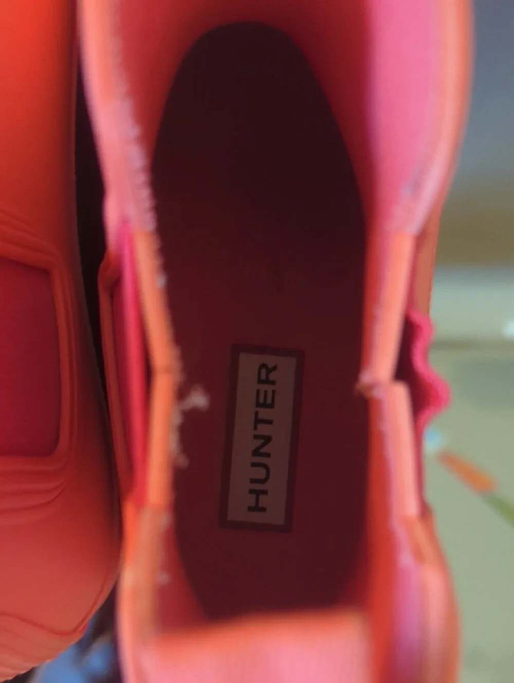 Hunter Coral Pink Chelsea Rain Boots